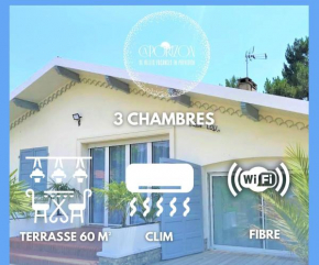 Caporizon-Villa Jan Lou-CLIM-TERRASSE-Marée d'Orx 500m